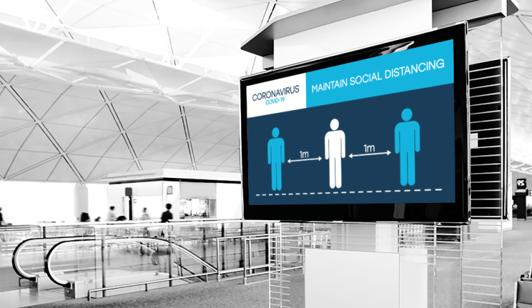 Digital signage for notifications
