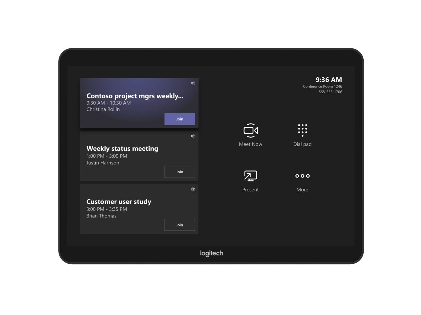 Logitech tap, Logitech tap for Microsoft Teams, logitech video conferencing