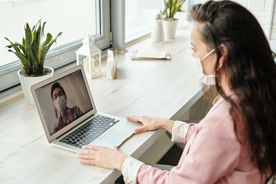work from home, working from home, remote work, video conference at home, online meeting at home